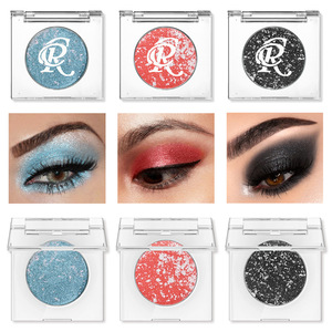 Palette d'ombres à paupières multicolores scintillantes de haute qualité, formule imperméable, pigment minéral haute intensité - Product Image 1