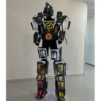 Costume de robot LED portable pour adulte, en EVA premium, avec lumières programmables, pour fêtes, défilés et spectacles sur scène