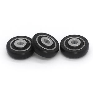 Rouleaux de porte et de fenêtre en caoutchouc-plastique non standard fournis par le fabricant S624RS 4*18.5*7mm Poulies et rails de fenêtre - Product Image 4