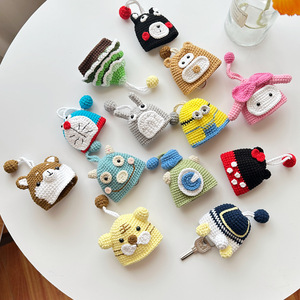 Housse de protection pour clés de voiture en <span class=keywords><strong>laine</strong></span> tricotée à la main, style dessin animé, mignonne et tendance, YS002 Printemps 2023 - Product Image 3