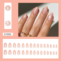 Uñas Postizas de Diseño Nuevo, Forma Almendrada Ovalada, con Diamantes, Precio de Fábrica, Venta al Por Mayor