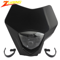 Phare avant LED de rechange pour moto tout-terrain Enduro, plaque de fixation 1 lentille HL145, compatible Gas Gas EC 250/300/250F/350F EX 450F, Nouveau