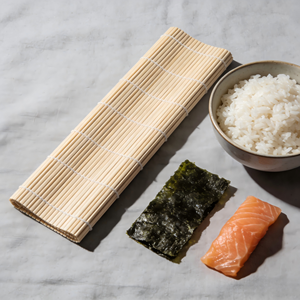 Tapis à <span class=keywords><strong>sushi</strong></span> réutilisable en bambou écologique, certifié FDA, 27x27cm, pour <span class=keywords><strong>sushi</strong></span> <span class=keywords><strong>Izakaya</strong></span> et cuisine à domicile - Product Image 2
