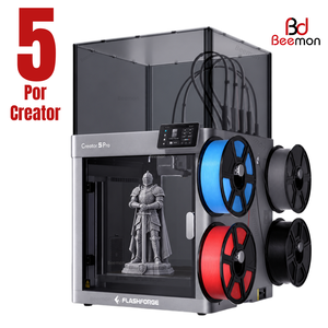 Impresora 3D Flashforge Creator 5 Pro con 4 cabezales de impresión, 500% más rápida, impresión multicolor, sin residuos, autonivelación, 256x256x256 mm - Product Image 6
