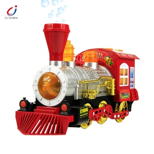 Quà Tặng Giáng Sinh Mùa Hè Nhựa Ngoài Trời Chạy Bằng Pin Phổ Thông Mô Hình Cổ Điển Bong Bóng Đồ Chơi Tàu Hỏa - Product Image 2