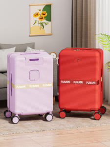 <span class=keywords><strong>Valise</strong></span> rigide à roulettes universelles Gettbetter, nouvelle mode, avec <span class=keywords><strong>porte</strong></span>-gobelet et support pour téléphone portable, serrure TSA, légère - Product Image 1