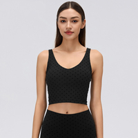 Soutien-gorge de sport yoga haute intensité pour femme, effet galbant dos, bretelles en T, absorption des chocs, séchage rapide, extensible dans quatre directions, col en U