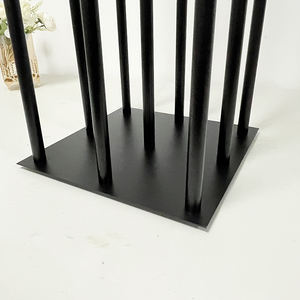 Candelabri di Lusso in Metallo Nero a 9 Bracci, Centrotavola per Matrimoni, Elegante Supporto per Candele Decorativo - Product Image 6