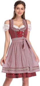 Robe traditionnelle allemande de style tablier Dirndl - <span class=keywords><strong>Tenue</strong></span> de cosplay sur le thème de l'<span class=keywords><strong>Oktoberfest</strong></span> - Product Image 6