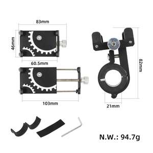 <b>Black</b> Aluminum Alloy Phone Holder Adjustable Navigation <b>Bracket</b> Electric Scooter Phone Stand Bicycle Handlebar Phone Mount - Product Image 2