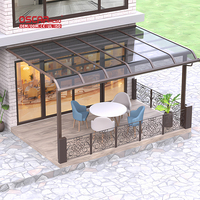 Parasol rétractable pour jardin extérieur Grand auvent extérieur Patio Deck Personnalisé Chine Usine Fenêtre en aluminium Rv Auvent de stationnement de voiture