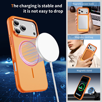 Funda Protectora Magnética Resistente para iPhone 16 17 18 ProMax, Carga Estable, Funciona con Banco de Energía, Tarjetero, Soporte para Teléfono