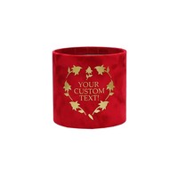 Fabricant chinois en gros de boîtes à fleurs rondes en carton ondulé de haute qualité, boîte à fleurs en velours