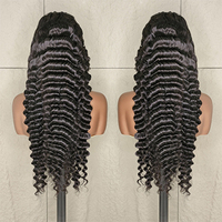 Perruque frontale en dentelle HD 13x4 13x6 en cheveux humains vietnamiens bruts alignés avec les cuticules, ondulations profondes, vente en gros