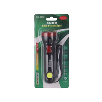 Lampe torche LED rechargeable 5W COB en alliage d'aluminium, lampe de secours, batterie Li-ion DC 6V SD 6658