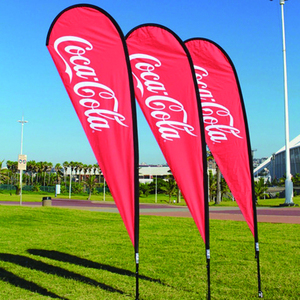 Ngoài trời Tùy Chỉnh in quảng cáo khuyến mại Cờ biểu ngữ Teardrop biểu ngữ tất cả các sợi thủy tinh bay bãi biển hình chữ nhật lông cờ - Product Image 3