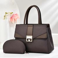 Nouveau Sac Fourre-Tout Femme Grande Capacité Blocs de Couleurs Européen et Américain en Cuir PU, Sac à Main et Sac à Bandoulière Twinkle