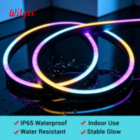 Bande lumineuse LED néon flexible en silicone IP68 étanche 6x12mm RGB pour publicité extérieure, fabrication OEM en Chine