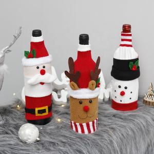 Housse de bouteille de vin, 1 pièce, mignon cadeau de noël, civer, cadeau de noël, vente en gros - Product Image 4