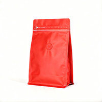 أكياس قهوة خضراء قابلة لإعادة الإغلاق بقاع مسطح من CM Wholesale مقاس 500*350*120 سم، سعة 50 كجم مع صمام وسحاب