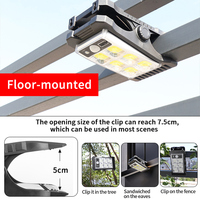 Lampe murale solaire LED longue durée à intensité variable avec détecteur de mouvement, luminaire extérieur portable et étanche pour jardin, forte luminosité