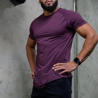 T-shirt de sport pour homme en polyester personnalisé, à manches courtes, léger, à séchage rapide, pour la course à pied, la musculation et la salle de sport