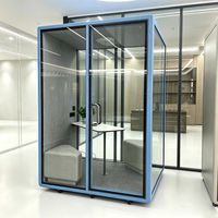 Offre Spéciale : Cabine Insonorisée Industrielle Mobile à Cadre en Aluminium Moderne pour Diffusion en Direct, Studio, Cabine Téléphonique à Domicile et Bureau