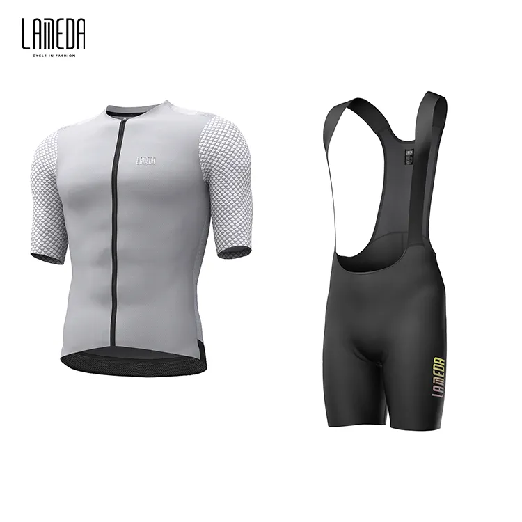 LAMEDA Summer Pro Lightweight Tight Fit Cycling Clothing Custom Short Sleeve Men Cycling Jersey Set