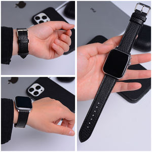 DL apto para 38 40 42 44mm, elegantes hebillas metálicas, correa de cuero con guijarros, reloj inteligente para IWatch Ultra 3 2 1 para <span class=keywords><strong>iPhone</strong></span>, correa de reloj - Product Image 4