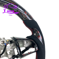 Volant personnalisé en fibre de carbone forgée à LED pour Kia Stinger GT GT1 GT2 GT-Line modèles berline 2018-2024 style course