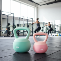 Kettlebell unisexe en PVC écologique, équipement de fitness pour l'entraînement de la force des hanches, poids libres, haltères QYL, garantie 1 an