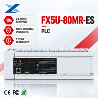 Nouveau Contrôleur de Programmation PLC Compact Original FX5U-80MR/ES 80 Points, Module d'Entrée/Sortie Analogique 40DI 40 Relais DO