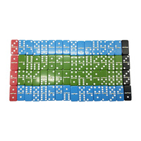 Usine en gros personnalisé luxe 5010 Domino carreaux vert rose rouge bleu coloré Double 6 9 12 Domino ensemble