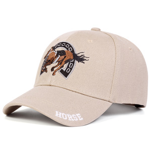 Gorra de Béisbol de Calidad 1.1 OEM ODM, 6 Paneles con Bordado de <span class=keywords><strong>Caballo</strong></span>, Fábrica BSCI para Mayoristas, Estilo Retro, Precio - Product Image 1