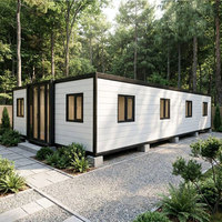 Maison mobile portable extensible, étanche et respirante, 20 pieds, 2-3 chambres, moderne, préfabriquée, conteneur, supermarché, salon