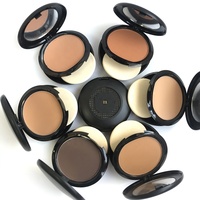 Cosmétiques de marque privée pour la peau foncée poudre compacte visage palette de poudre pressée