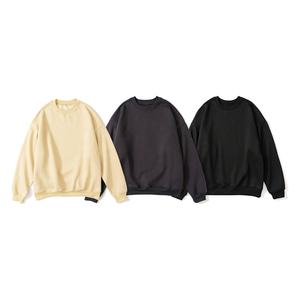 Autumn Custom Print Logo 100 Cotton Heavy Weight Oversize Men's <b>Sweatshirt</b> Basic Style <b>Black</b> Inner Laydown Unisex <b>Sweatshirts</b> - Product Image 5