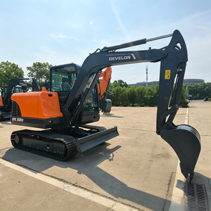 Vente flash : Mini-excavatrice DX60D 6 tonnes, haute performance, compacte, hydraulique, pour la construction, fournie directement par l'usine. - Product Image 1