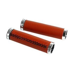 Poignées de guidon de vélo rétro en cuir de vache MAXFORD, poignées de guidon de vélo, volant de vélo, poignée de vélo <span class=keywords><strong>vintage</strong></span> en alliage, poignée de vélo à verrouillage - Product Image 6