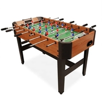 Mini 4 pieds intérieur Kicker baby-foot Table pour enfants rouge et bleu football hommes joueurs MDF matériel divertissement but