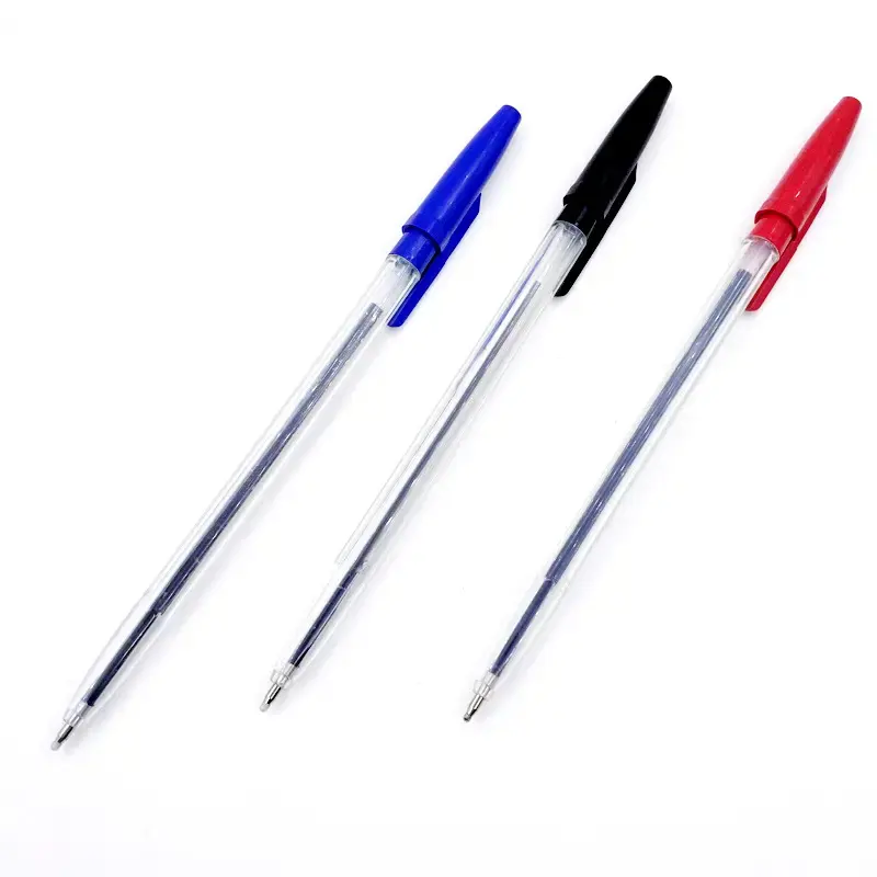 Bút nhà sản xuất bán buôn đơn giản giá rẻ Nhựa bút bi khuyến mại thanh ballpen trở lại trường học bút