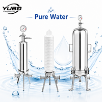 Sistema de Filtro Microporoso de Doble Vaso para Purificación de Agua de Alto Flujo