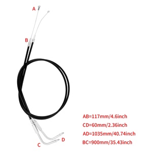 Cavo dell'Acceleratore per Moto 900-1500mm Compatibile con Harley Sportster Dyna <span class=keywords><strong>Softail</strong></span> Touring - Product Image 5