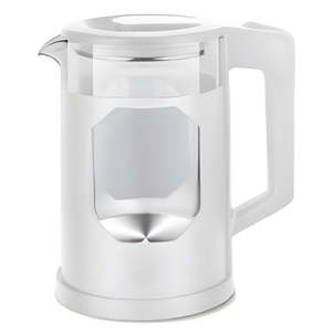 Hervidor Eléctrico de Vidrio de 2L con Placa Calefactora de Acero Inoxidable, Hervidor de Agua de Ebullición Rápida para Cocina Doméstica OEM/ODM KE09059 - Product Image 1