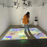 Système de projection murale tout-en-un pour aire de jeux intérieure pour enfants avec projecteur de jeu interactif Smash Ball