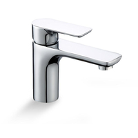 Robinet mitigeur monocommande en laiton pour lavabo de salle de bain, effet cascade, eau chaude et froide, personnalisable avec logo