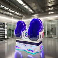 2024 Usine Offre Spéciale Directe 9D Réalité Virtuelle Arcade Machine Oeuf Chaise pour 2 Joueurs Populaire Commercial VR Simulateur Gym Utilisation