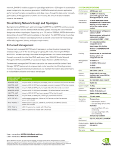 Conmutador InfiniBand NDR basado en Quantum 2, 64 puertos NDR, 32 puertos OSFP, profundidad estándar, no administrado, flujo de aire P2C, - Product Image 2