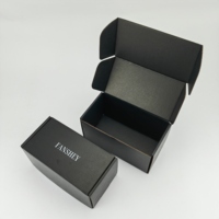 Boîte en carton ondulé avec impression de logo personnalisé, réutilisable, petite, noire, blanche, rose, pour l'emballage et l'expédition