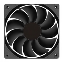 Ventilateur de boîtier d'ordinateur de bureau Speedy SP-14CM ultra silencieux à roulement à billes, 2 broches, 65,6 CFM, dissipateur thermique en plastique, 1600 tr/min, noir